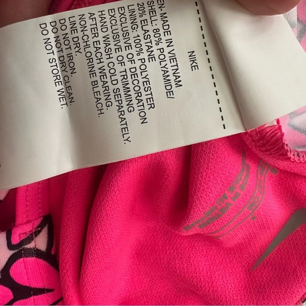 Nike Hot Pink Logo Tankini Set Size S Girls